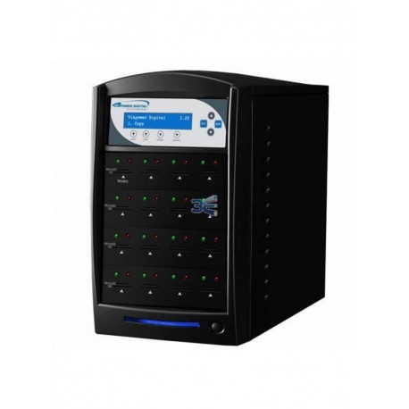 Vinpower VDT-SHUSBS15TB, 15 Drive SDShark SD & MicroSD Duplicator 1:15 Target black kopiointilaite