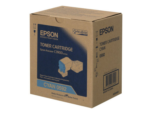 Epson C13S050592, AL-C3900N/CX37DN series Toner 0592 Cartridge Cyan 6k - Image 2