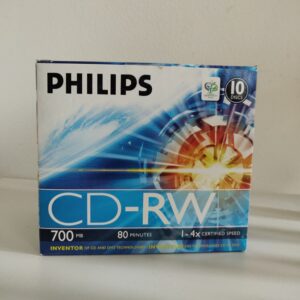 PHILIPS CD-RW 80min 700Mb 4x 10kpl JC/Jewel Case -Tarjoustuote maksa 1. saat 2-pakkausta (tarjous tuote)