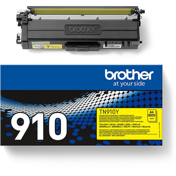 BROTHER TN-910Y Keltainen Alkuperäinen Ultra-Jumbo Lasertulostimen Värikasetti