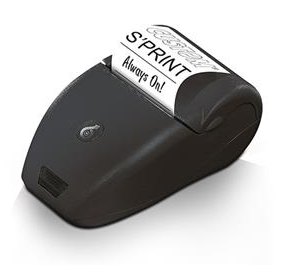 Custom 911DE010100133, PRINTER S_PRINT RS232, 24 COL, kannettava kuittitulostin paristolla - musta