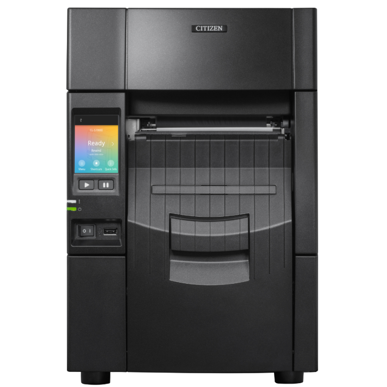 Citizen CLS700IIIRNEXXX - CL-S700III, Printer, Black, USB, LAN, Rewinder – Monipuolinen ja Kestävä Teollinen Tarratulostin Sisäänrakennetulla Rewinderilla