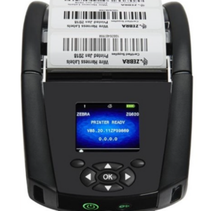 Zebra ZQ62-AUWAE14-00, ZQ620 Plus, 3"/72mm, kannettava mobiilitulostin, Mini-USB, RS232, Bluetooth (BLE), Wi-Fi (802.11ac) Shoulder strap, Belt clip